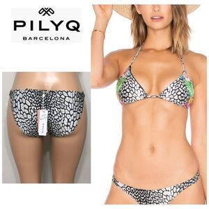 PILYQ Safari adjustable full bikini bottoms. NWT